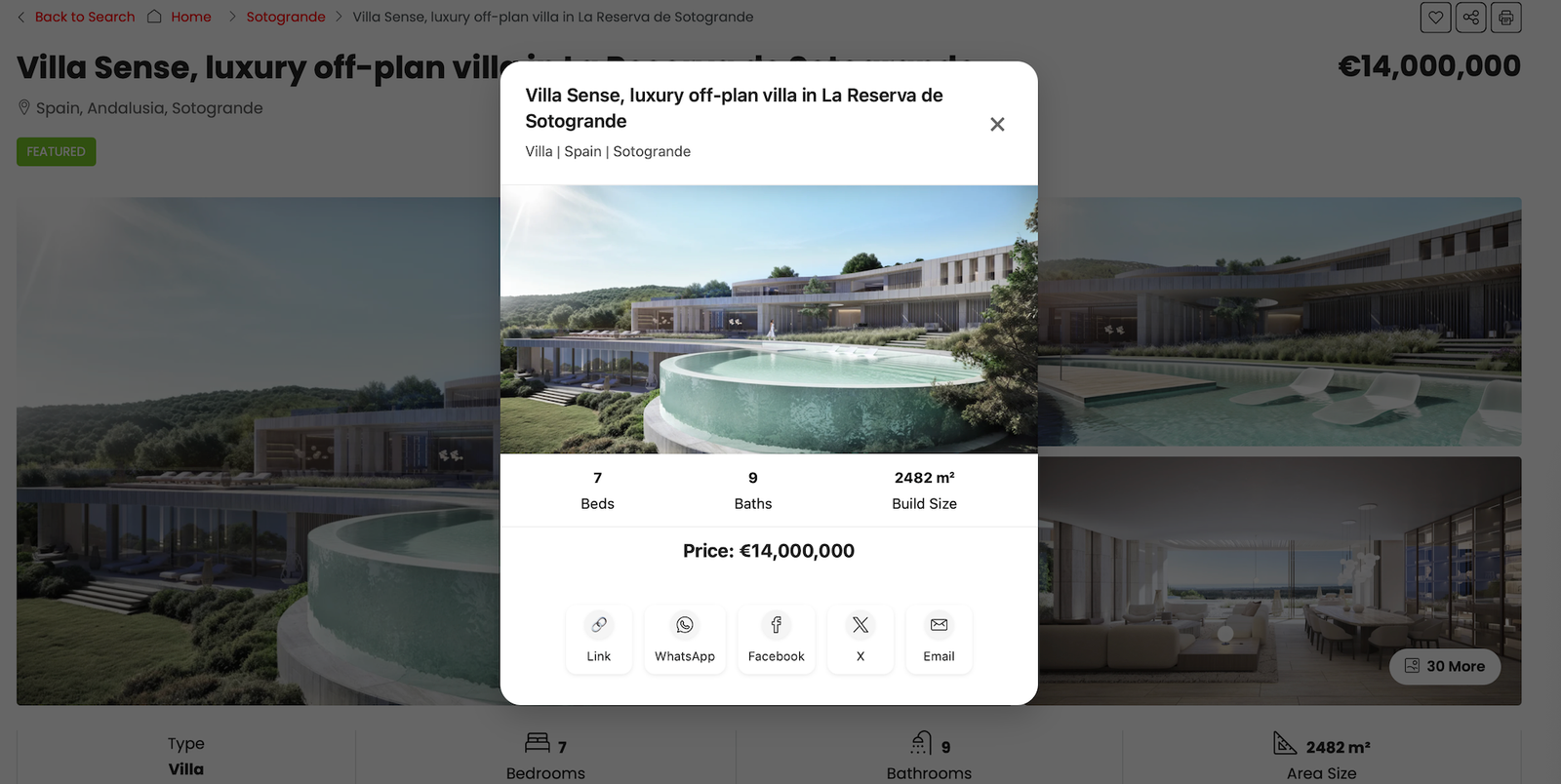 Upgrades include redesigning the listing share modal